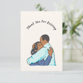 既存のカップルのラブグリーティングカードに感謝 サンキューカード (スタンド正面)