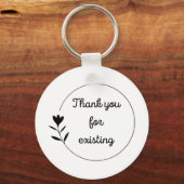 既存のラウンドに感謝 キーホルダー (正面)