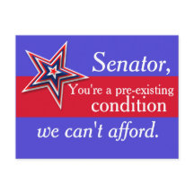 既存の上院議員ポストカード