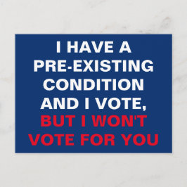 既存の条件を満たし、投票する ポストカード