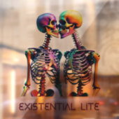 既存のLITEスケルトンキスをする透明 ウィンドウサイン (シート2)