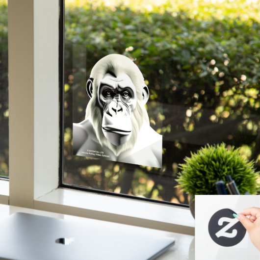 既存のLITE図形ベージュ色透明 ウィンドウサイン (オフィス)