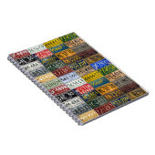 既往時代からのミシガン州のナンバープレート ノートブック (右側)