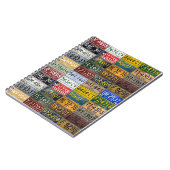 既往時代からのミシガン州のナンバープレート ノートブック (左側)