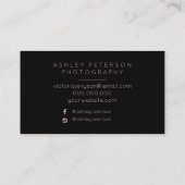 既製ロゴ撮影ミニマルタイポグラフィ 名刺 (裏面)