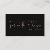 既製ロゴ撮影ミニマルタイポグラフィ 名刺 (正面)