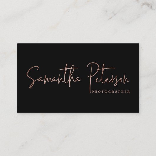 既製ロゴ撮影ミニマルタイポグラフィ 名刺 (正面)