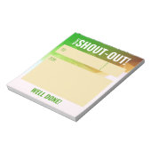 日々のクドスは従業員の認識表示を叫ぶ ノートパッド (回転)