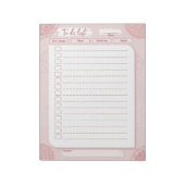 日々のゴールプランナーリストを行う個人の目標リスト ノートパッド (回転)