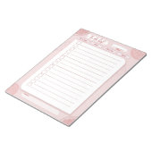 日々のゴールプランナーリストを行う個人の目標リスト ノートパッド (アングル)