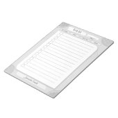 日々のゴールプランナーリストを行う個人の目標リスト ノートパッド (アングル)