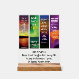 日々のバイブル肯定カスタマイズ可能なクリスチャン アクリルサイン