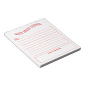 日々のプランナー一覧のミニマリストデザインメモ帳 ノートパッド (アングル)