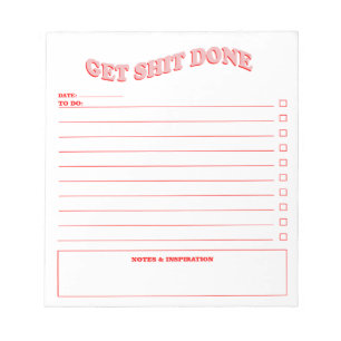 日々のプランナー一覧のミニマリストデザインメモ帳 ノートパッド