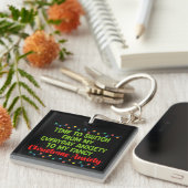 日々の不安から自分のファンクに切り替える時間 キーホルダー (正面右)