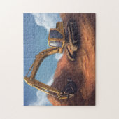 日々の仕事で掘削機を使う ジグソーパズル (縦)