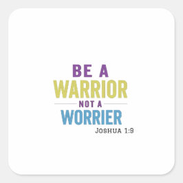 日々の困難に立ち向かう スクエアシール