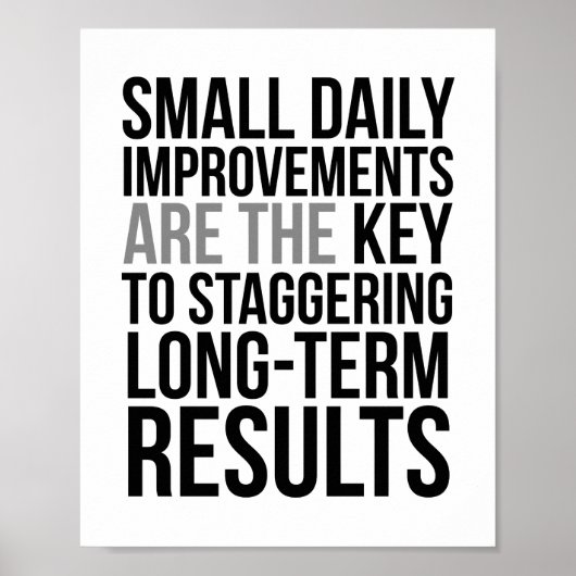 日々の小さな改善が鍵 ポスター (正面)