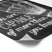 日々の感動的リマインダー引用文 ポスター (角)