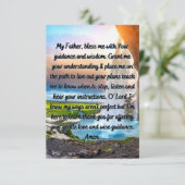 日々の案内フラットグリーティングカードのための祈りの言葉 カード (スタンド正面)