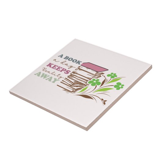 日々の現実保の本遠くに タイル (側面)