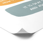 日々の穏やかなリマインダー社会の情動学的 ポスター (角)