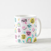 日々の肯定表のマグ感動的 コーヒーマグカップ (正面右)