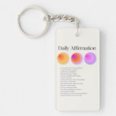 日々の肯定表明 キーホルダー (正面)
