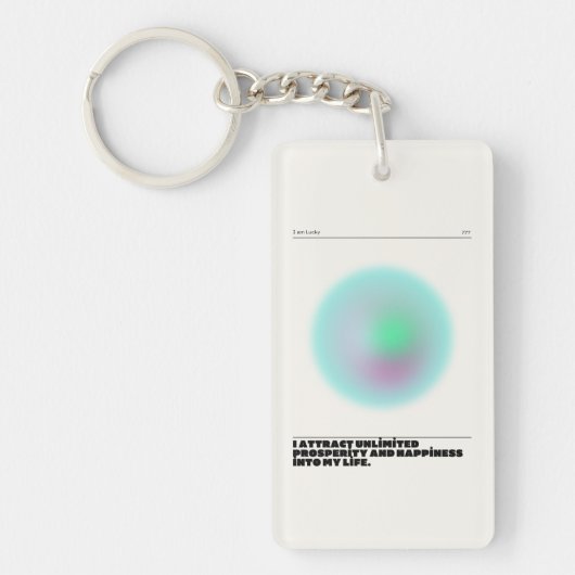 日々の肯定表明 キーホルダー (正面)