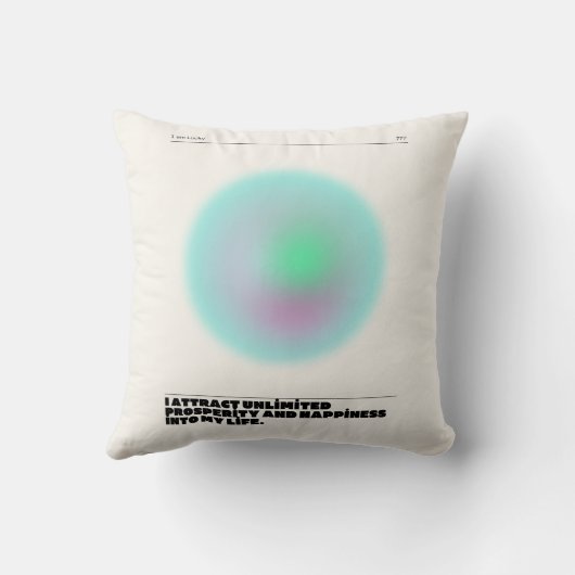 日々の肯定表明 クッション (裏面)