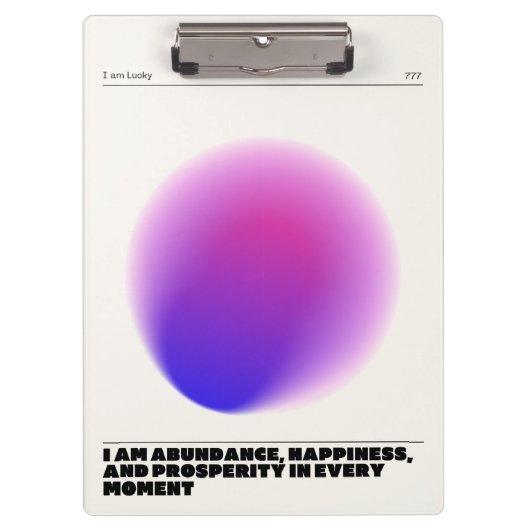 日々の肯定表明 クリップボード (正面)