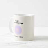 日々の肯定表明 コーヒーマグカップ (正面左)