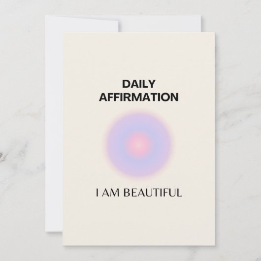 日々の肯定表明 サンキューカード (正面)