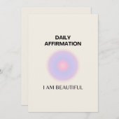 日々の肯定表明 サンキューカード (正面/裏面)