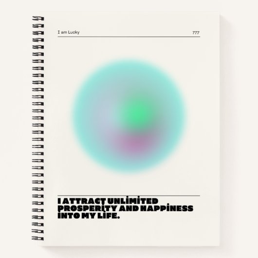 日々の肯定表明 ノートブック (正面)