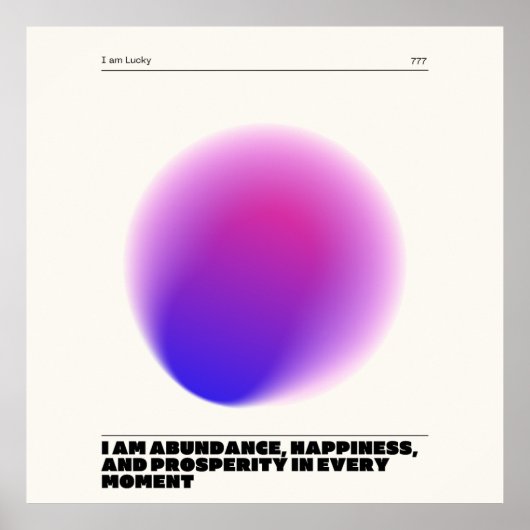 日々の肯定表明 ポスター (正面)