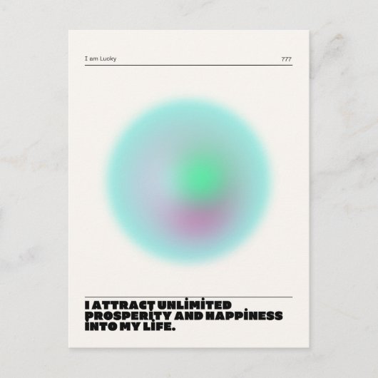 日々の肯定表明 ポストカード (正面)