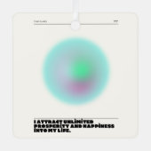 日々の肯定表明 メタルオーナメント (正面)