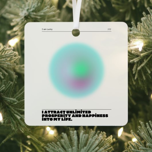 日々の肯定表明 メタルオーナメント (インサイチュ)