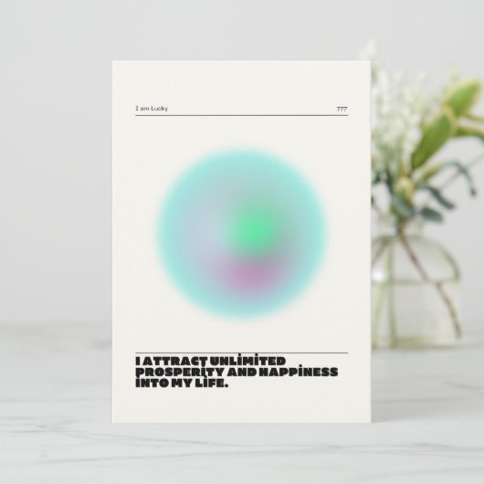 日々の肯定表明 招待状 (スタンド正面)