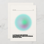 日々の肯定表明 招待状 (正面/裏面)