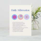 日々の肯定表明 招待状 (スタンド正面)