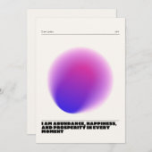 日々の肯定表明 招待状 (正面/裏面)