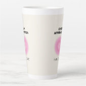 日々の肯定、前向き肯定、スピリチュアル カフェラテマグ (正面)