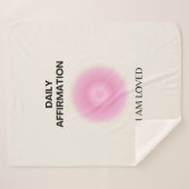 日々の肯定、前向き肯定、スピリチュアル シェルパブランケット (正面(横))