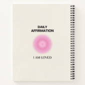 日々の肯定、前向き肯定、スピリチュアル ノートブック (裏面)