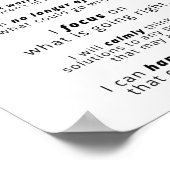 日々の肯定 |感動的引用文 ポスター (角)