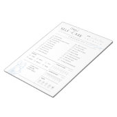 日々の自己チェックリスト気にリスト ノートパッド (アングル)