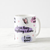 日々の自己愛を促すリマインダー コーヒーマグカップ (正面右)