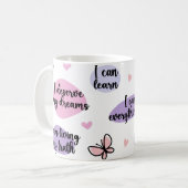 日々の自己愛を促すリマインダー コーヒーマグカップ (正面左)